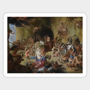 The Temptation of Saint Anthony by Mattheus van Helmont Magnet